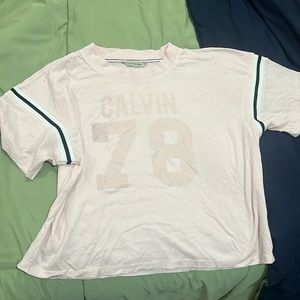 Calvin Klein pink crop top